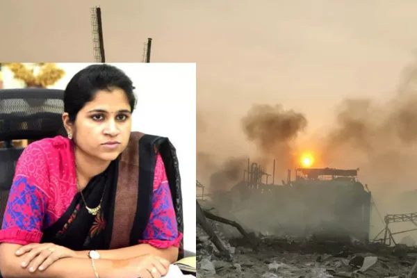 SB Organics కెమికల్ ఫ్యాక్టరీలో రియాక్టర్ పేలుడు సంఘటన లో అదుపులోకి వచ్చిన మంటలు